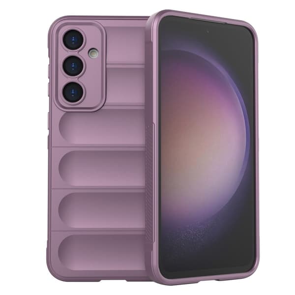 Mjukt greppformat Samsung Galaxy S23 FE skal - Lila Lila