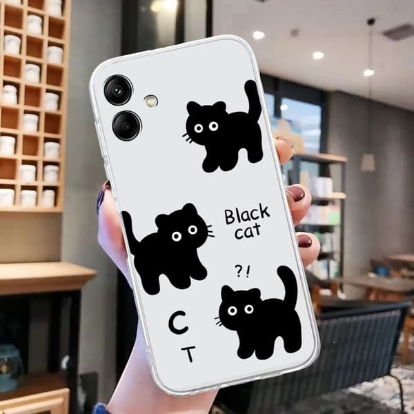 Imagine Samsung Galaxy A06 cover - 3 Sorte Katte Black