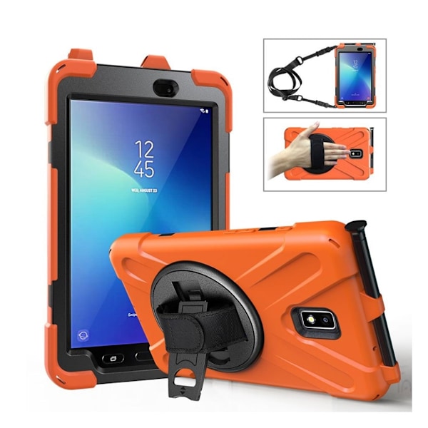 Samsung Galaxy Tab Active 2 X-Shape combo deksel  - Orange Orange