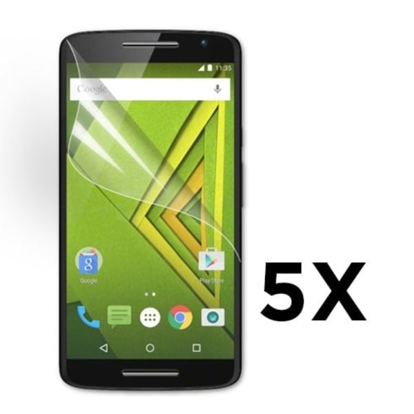 Displayskydd till Motorola Moto X Play. 5 st. Transparent