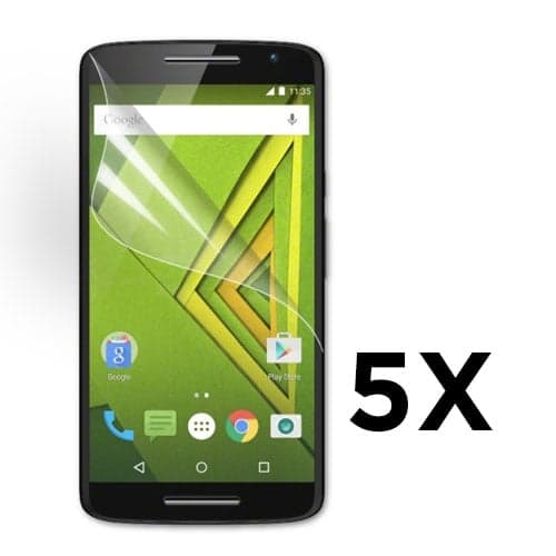 Skærmbeskyttelse til Motorola Moto X Play. 5 stk. Transparent