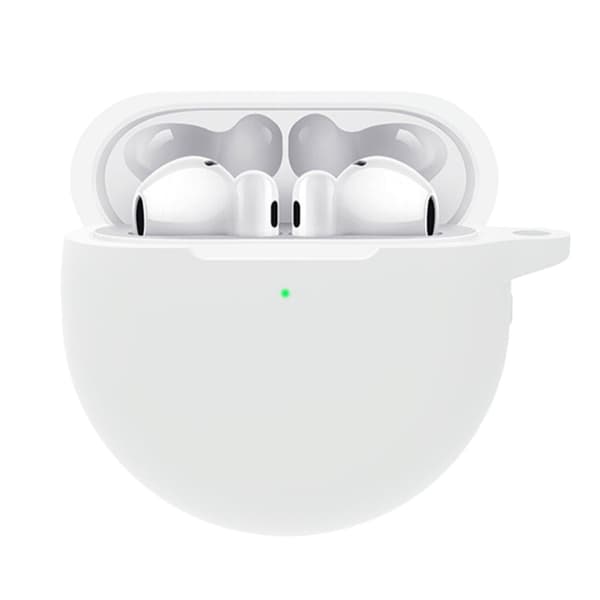 Huawei FreeBuds 4E/4 silikonetui med krok - Hvit White