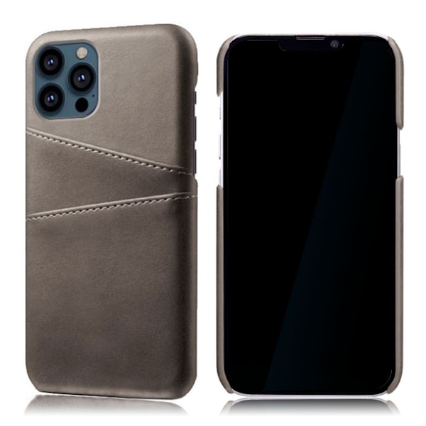 iPhone 13 Pro skal med korthållare - Silver/Grå Silvergrå