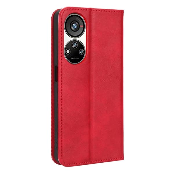 Bofink Vintage ZTE Blade V40s Læretui - Rød Red