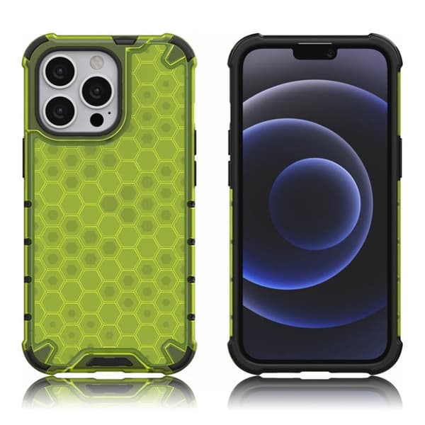 Bofink Honeycomb iPhone 13 Pro skal - Grön Grön
