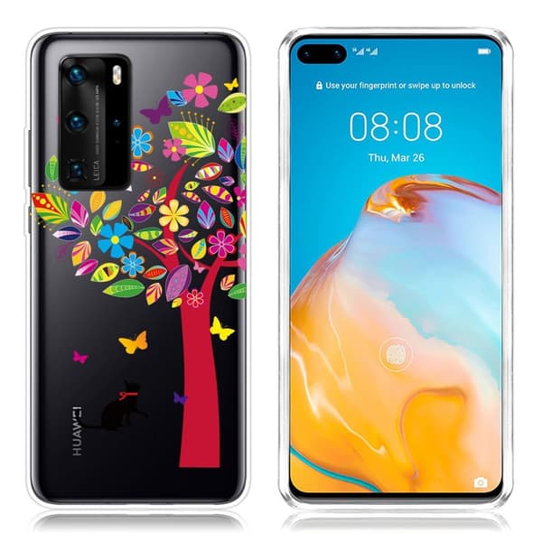 Deco Huawei P40 skal - Färgglatt Träd multifärg