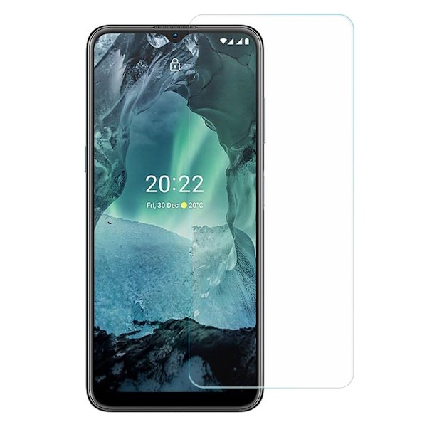 AMORUS kaaren reuna karkaistua lasia näytönsuoja Nokia G11 / G21 varten Transparent