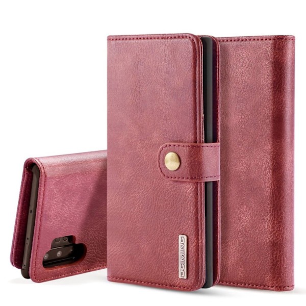 DG.MING Samsung Galaxy Note 10 Pro 2-in-1 Wallet fodral - Röd Röd
