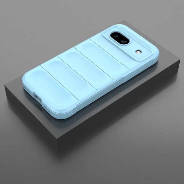 Blødt grebsformet Google Pixel 8A cover - Babyblå Blue