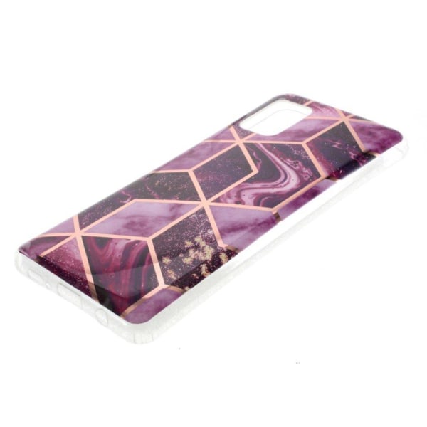 Marble design Samsung Galaxy A71 5G kotelot - Violetti Purple