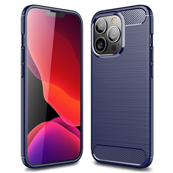 Carbon Flex iPhone 14 Pro kotelot - Sininen Blue