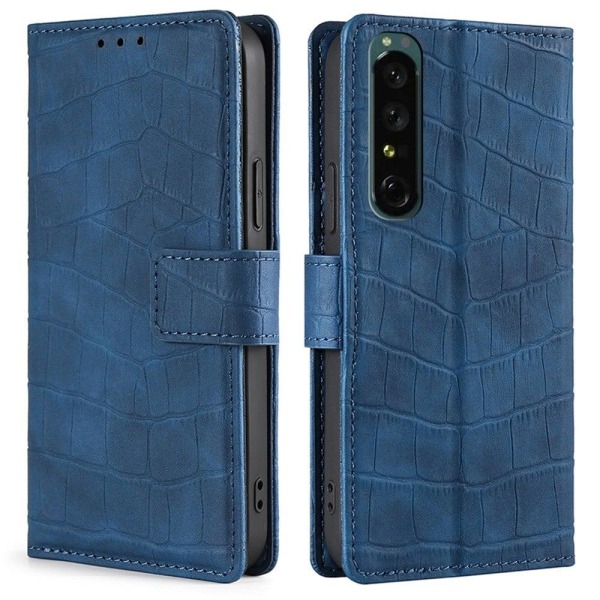 Croco Sony Xperia 1 IV cover - Blå Blue