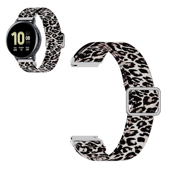 22 mm nylon-urrem til Huawei- og Samsung-ure - Leopard Multicolor