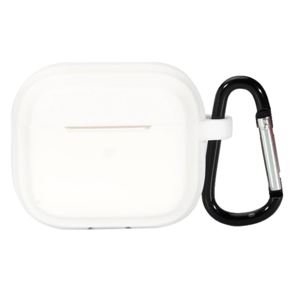 AirPods Pro 2 simple silicone case with carabiner - White White