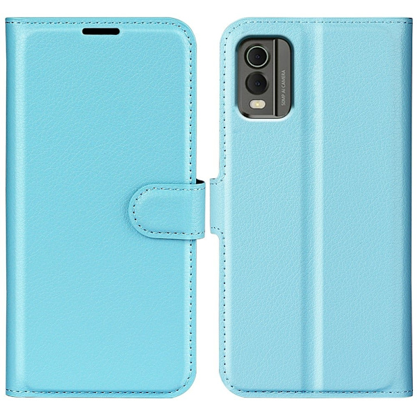 Klassisk Nokia C32 Flip Etui - Blå Blue