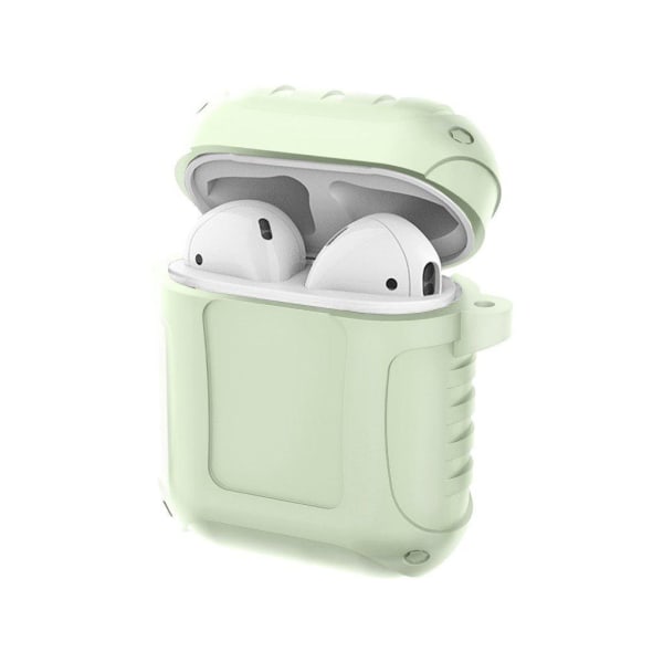 Airpods iskunkestävä silikonikotelo - Sinivihreä Green