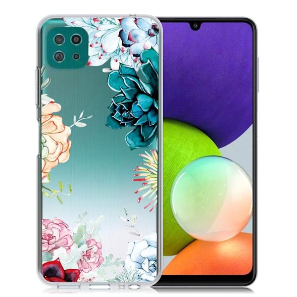 Deco Samsung Galaxy A22 5G skal - Blomma Transparent