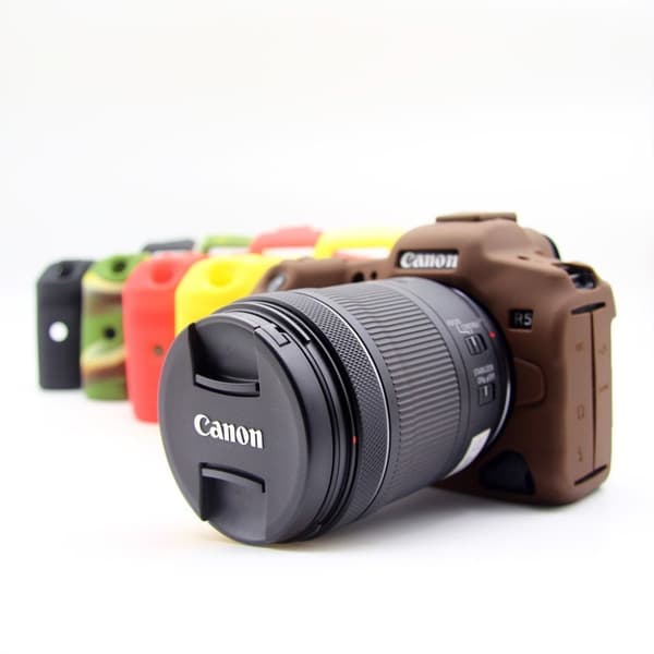 Canon EOS R5 silikoneetui - Kaffe Brown