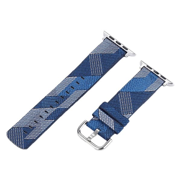 Apple Watch Series 6 / 5 40 mm urrem i vævet design - Blå Blue