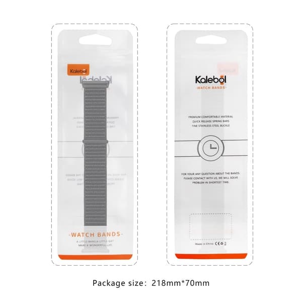 KALEBOL Samsung Galaxy Watch Ultra 47mm Adjustable Braided Nylon Band Replacement Wrist Strap - Rainbow Multicolor