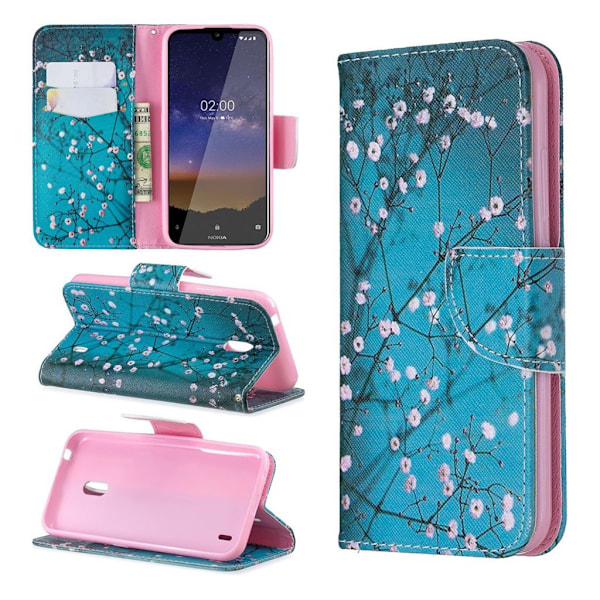 Wonderland Nokia 2.2 kotelot - Puu ja Kukat Blue