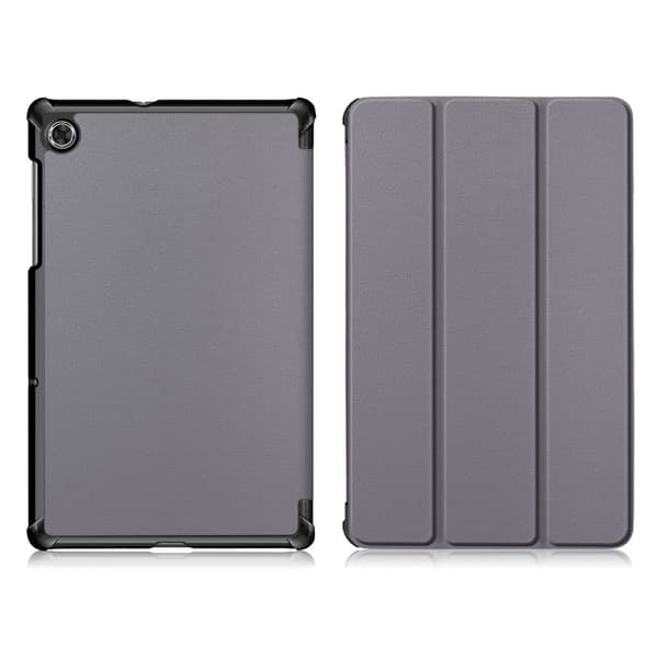 Lenovo Tab M10 HD Gen 2 kolminkertainen nahkakotelo - Harmaa Silver grey
