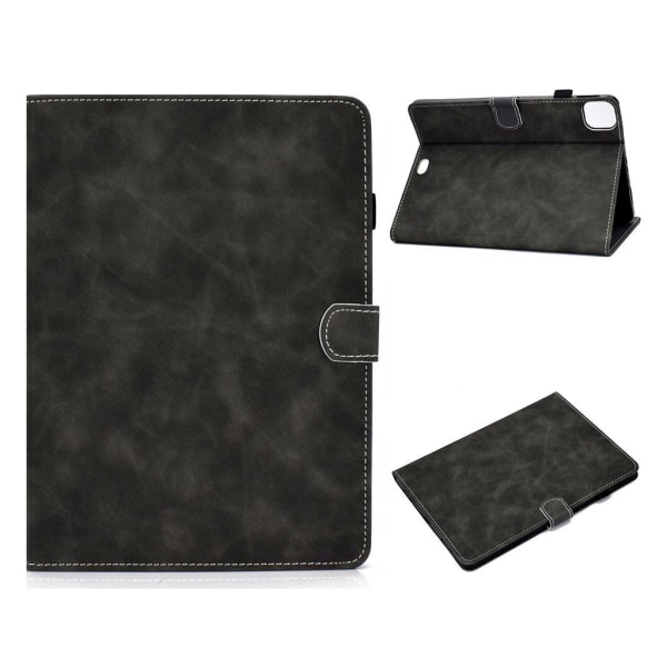 iPad Pro 11 inch (2020) / (2018) solid theme leather flip case - Svart