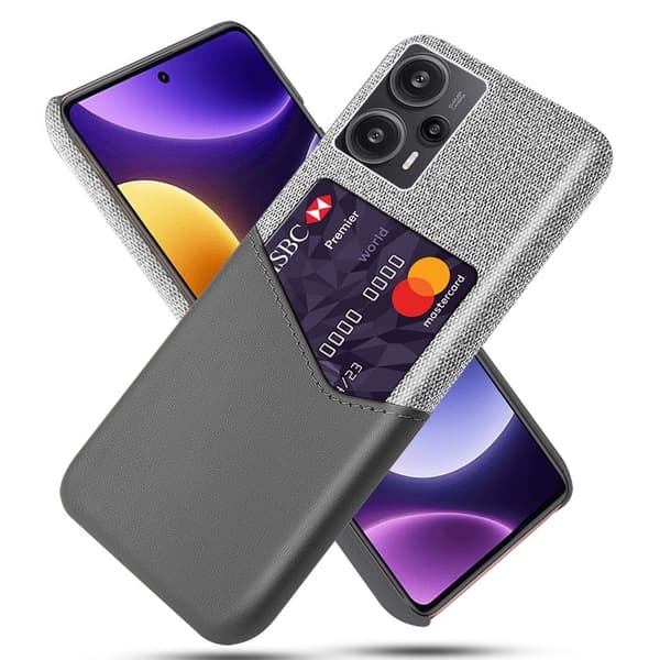 Bofink Xiaomi Poco F5 / Redmi Note 12 Turbo Kort Cover - Grå Silver grey