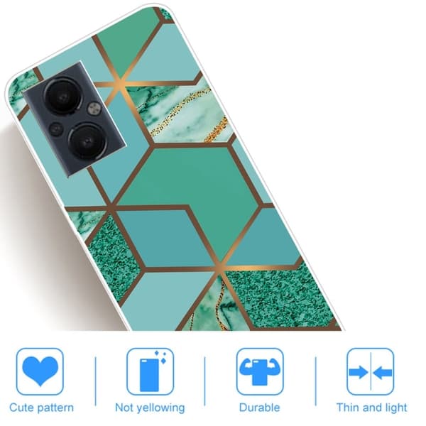 Marble OnePlus Nord N20 5G Suojakotelo - Teal Marble Tile Green