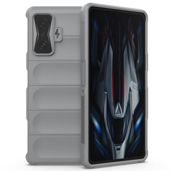 Mjukt greppformat Xiaomi Poco F4 GT / Xiaomi Redmi K50 skal - Silver/Grå Silvergrå