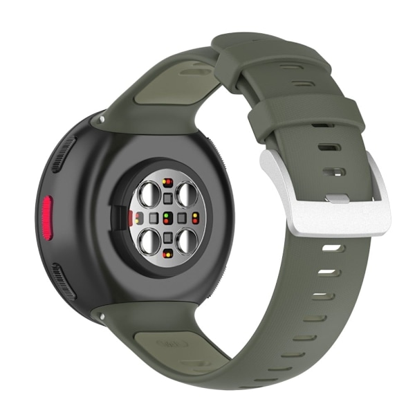 Polar Vantage V2 klockarmband i silikon med dubbla färger - Militärgrön / Grön Grön