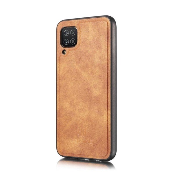 DG.MING Samsung Galaxy A12 5G 2-in-1 lompakkokotelo - Ruskea Brown