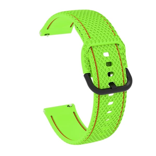 Samsung Galaxy Watch 5 / 5 Pro dubbelfärgat klockarmband i silikon med sömmar - Grön Grön