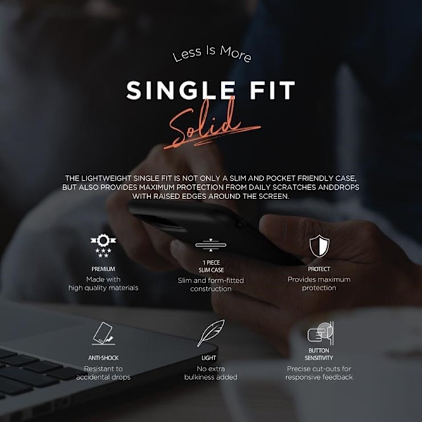 VRS Design Single Fit för iPhone 11 Pro Max - Svart Svart