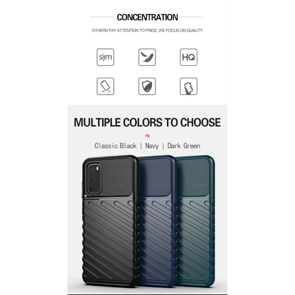 Thunder Samsung Galaxy S20 kotelot - Musta Black
