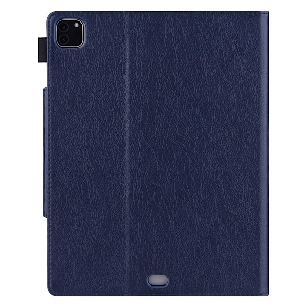 Kortspor Design Vegansk Læder Stand Tablet Cover med Auto Wake / Sleep iPad Pro 12.9 (2022) / (2021) / (2020) / (2018) - Blå Blue