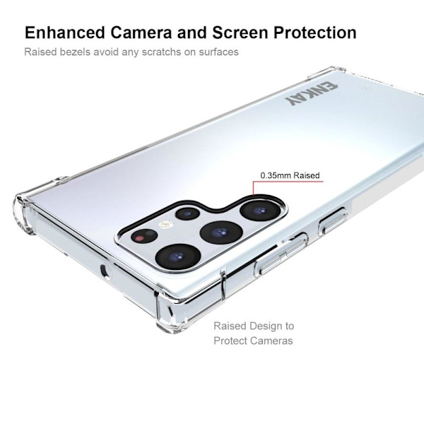 Ultratyndt gennemsigtigt etui til Samsung Galaxy S22 Ultra Transparent