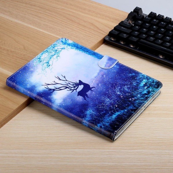 iPad Mini (2019) pattern leather flip case - Elk Blue