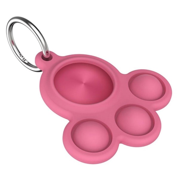 AirTags triple bubble press silicone cover - Rose Pink