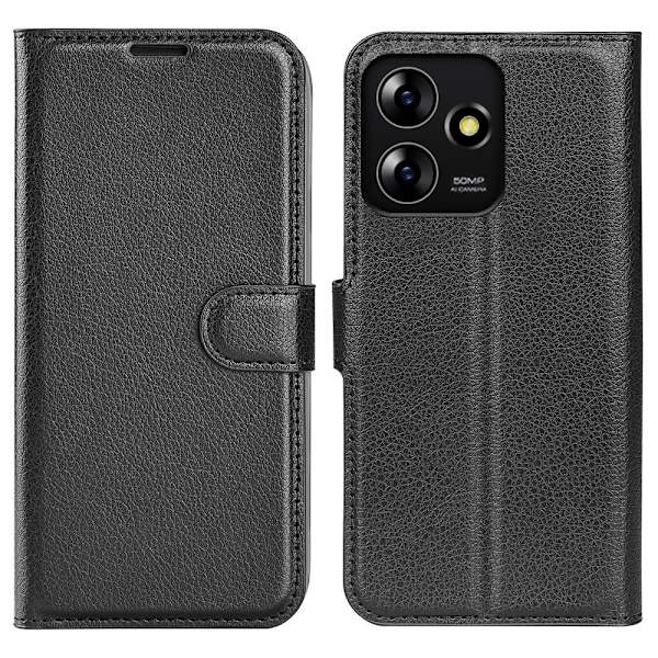 Classic ZTE Blade A73 flip etui - Svart Black