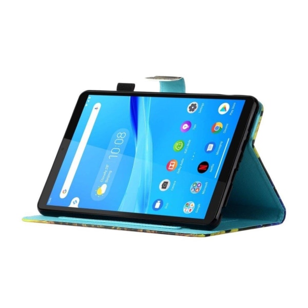 Lenovo Tab M10 FHD Plus cool pattern leather flip case - The Mil Multicolor