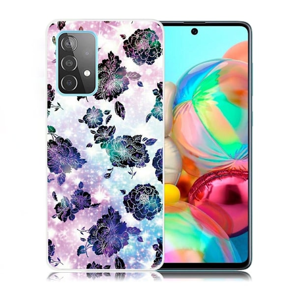Deco Samsung Galaxy A72 5G Etui - Blomst Mønster Multicolor