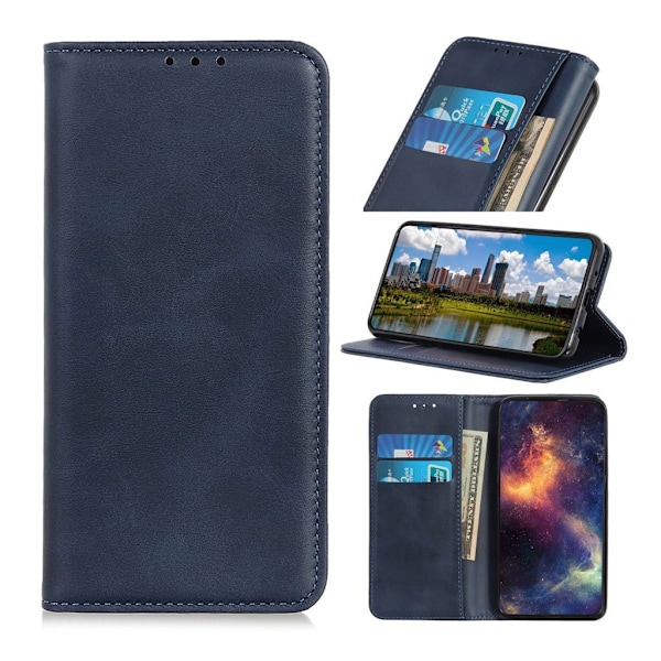 Samsung Galaxy A40 split lædercover - blå Blue