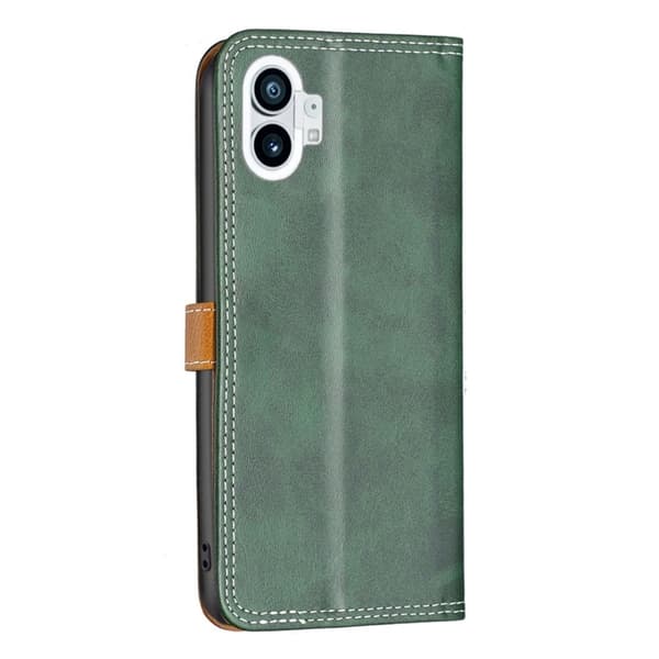 BINFEN tofarget læretui for Nothing Phone (1) - Grønn Green