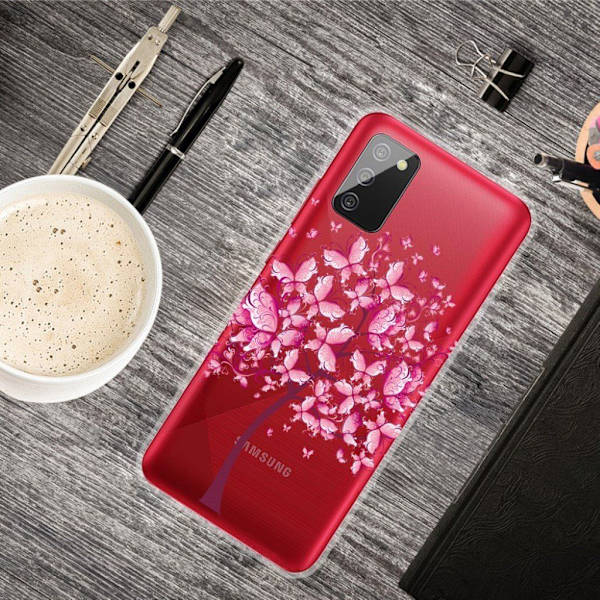 Deco Samsung Galaxy A02s Etui - Butterfly tree Pink