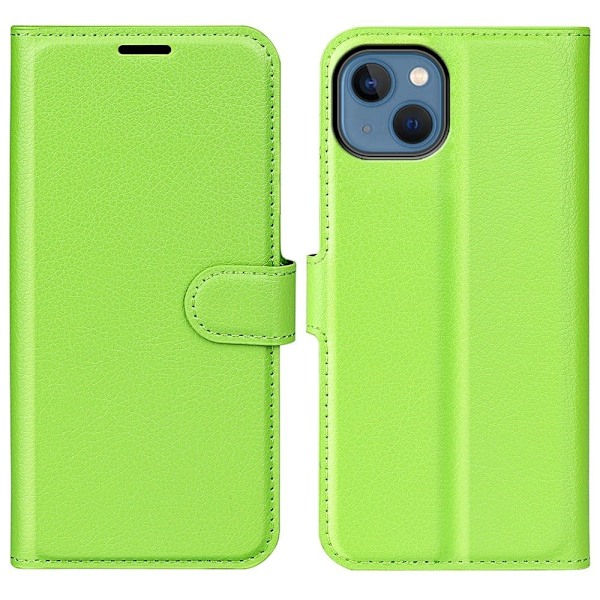 Klassisk iPhone 14 flip etui - Grøn Green