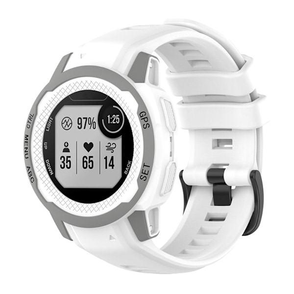 Garmin Instinct 2S klockarmband i silikon - Vit Vit