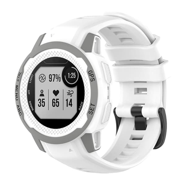 Garmin Instinct 2S klokkerem i silikon - Hvit White