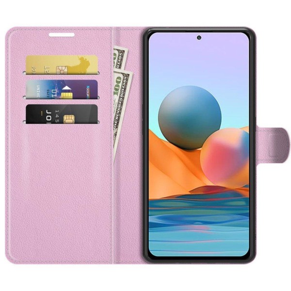 Classic Xiaomi Redmi Note 10 Pro Läppäkotelo - Pinkki Pink