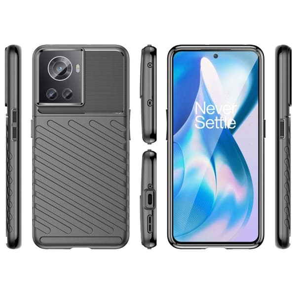 Thunder OnePlus 10R / OnePlus Ace deksel - Svart Black